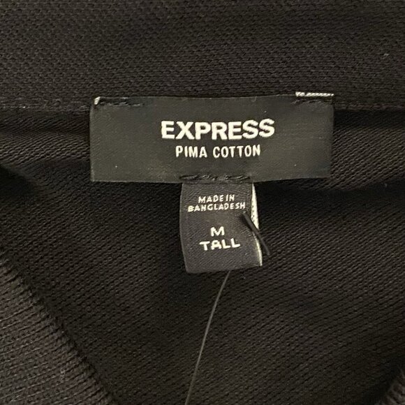 Express Men's Multi Striped Perfect Pima Cotton Pique Polo Size M Tall - NWT $64 - Picture 8 of 15